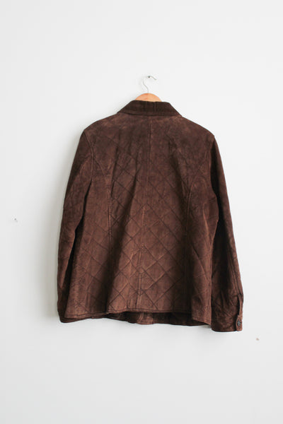 quilted leather chore coat