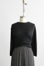 cashmere & silk graphite pullover (s/m)