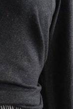cashmere & silk graphite pullover (s/m)