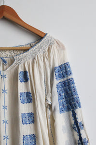 midsommar embroidered cotton blouse