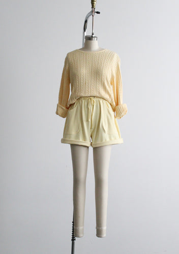 butter cotton shorts