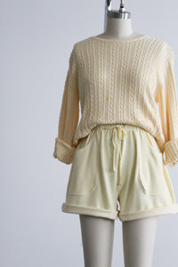 butter cotton shorts