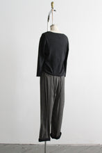 cashmere & silk graphite pullover (s/m)