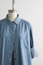 sunfade denim button up