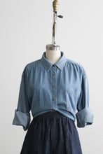 sunfade denim button up