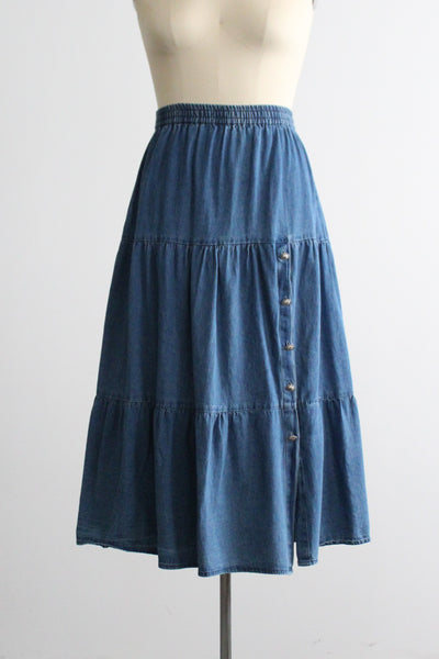 echo lake denim skirt