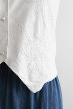 chamomile embroidered vest