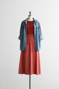 oakbend midi skirt