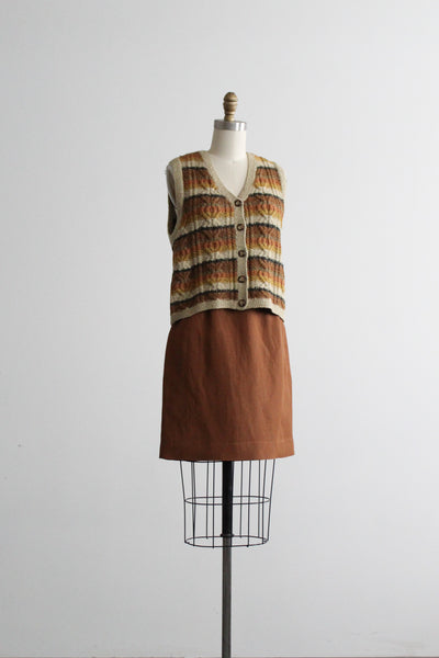 fireside linen skirt