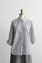 striped oxford button up