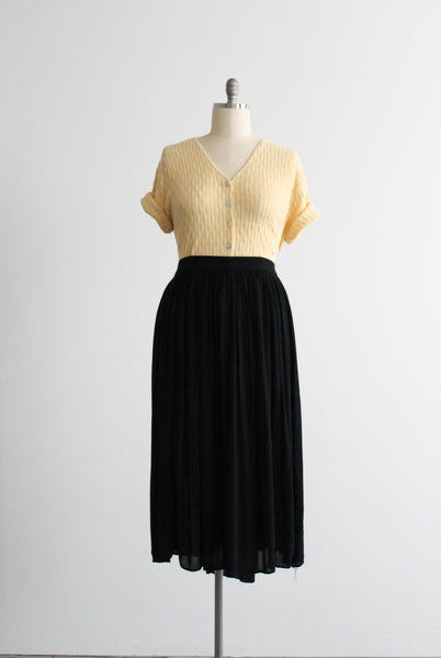 marigold knit button up