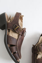 leather buckle sandals size 8 1/2