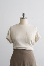 parchment raw silk tee (xl)