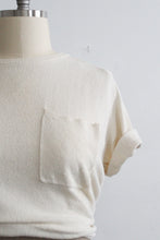 parchment raw silk tee (xl)