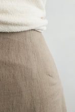 morel linen midi skirt (l/xl)