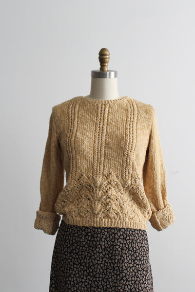 cornsilk cotton sweater
