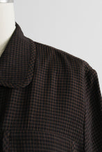 espresso gingham skirt set