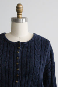 north sea cotton cable knit sweater