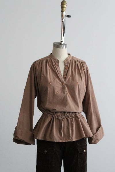 acorn peasant blouse