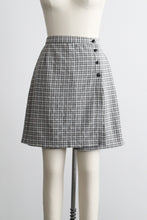 salt & pepper gingham skort