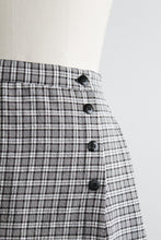 salt & pepper gingham skort