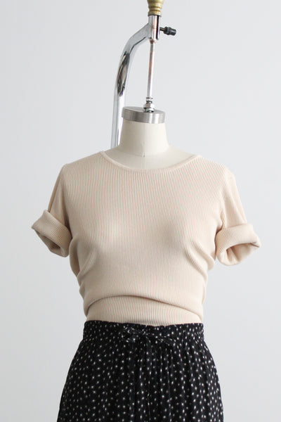 gullwing rib knit tee