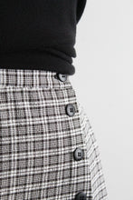 salt & pepper gingham skort