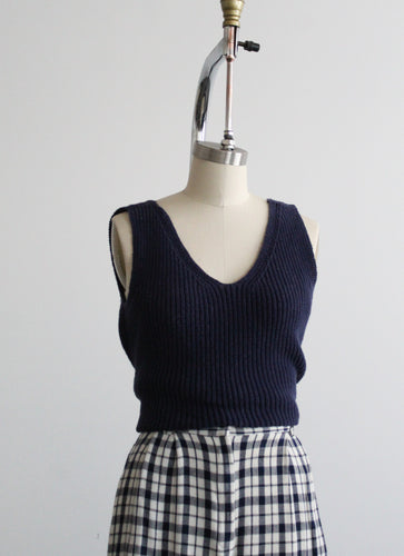 night sky knit tank