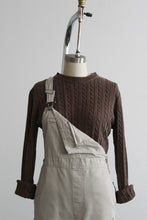 cocoa cotton cable knit sweater