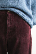 plum corduroy trousers (s/m)