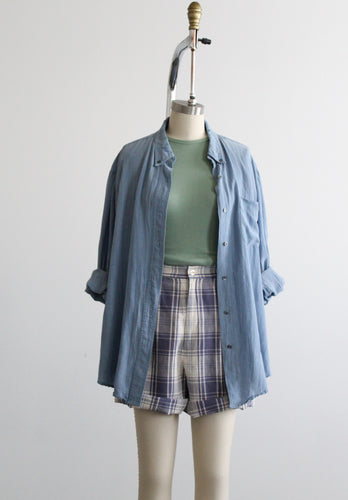 cornflower button up