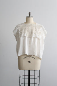 serenade boxy lace tee