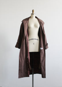 taupe trenchcoat