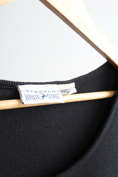 vintage black cotton tee