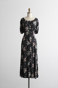 autumn bouquet maxi dress