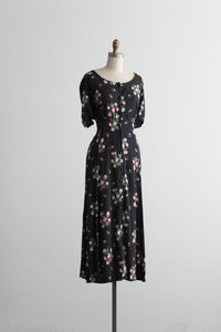 autumn bouquet maxi dress