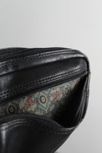 black leather belt bag