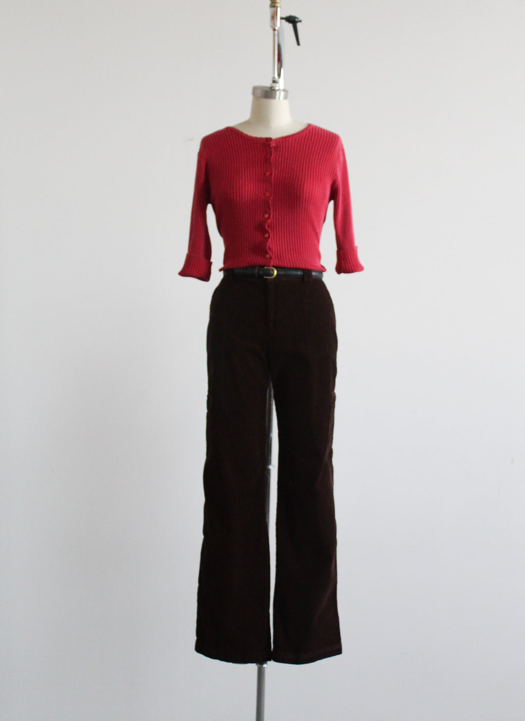 walnut corduroy trousers