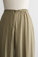 wide leg pistachio trousers