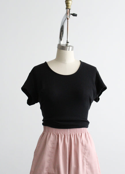 vintage black cotton tee