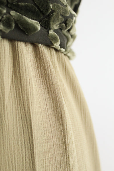 wide leg pistachio trousers