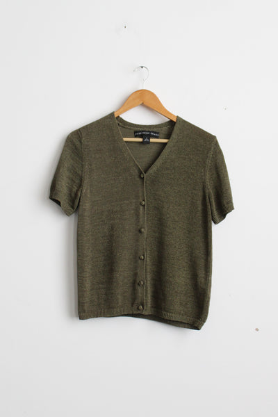 willow knit button up