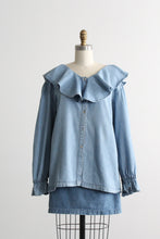 denim poet blouse