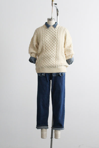 vintage indigo jeans