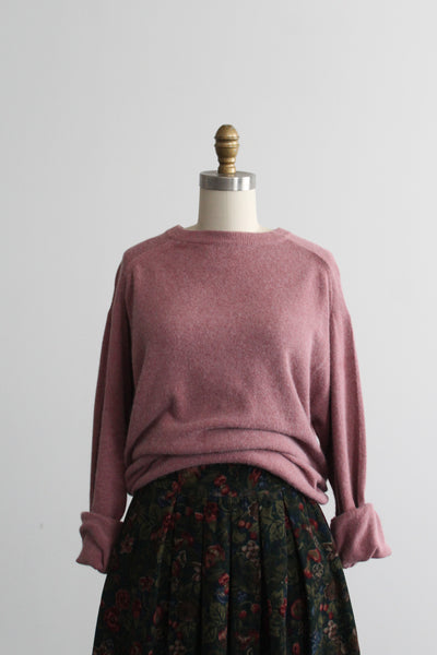rose quartz wool & angora sweater