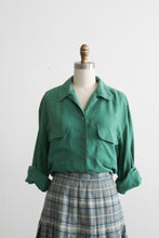 meadow silk button up (m)
