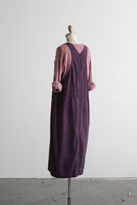 autumn fig overall dress