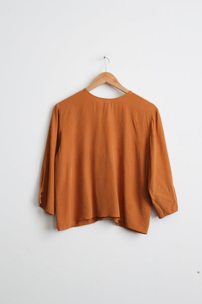 marigold boxy blouse