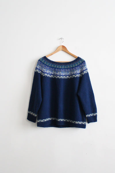 bluebell fair isle sweater (m/l)