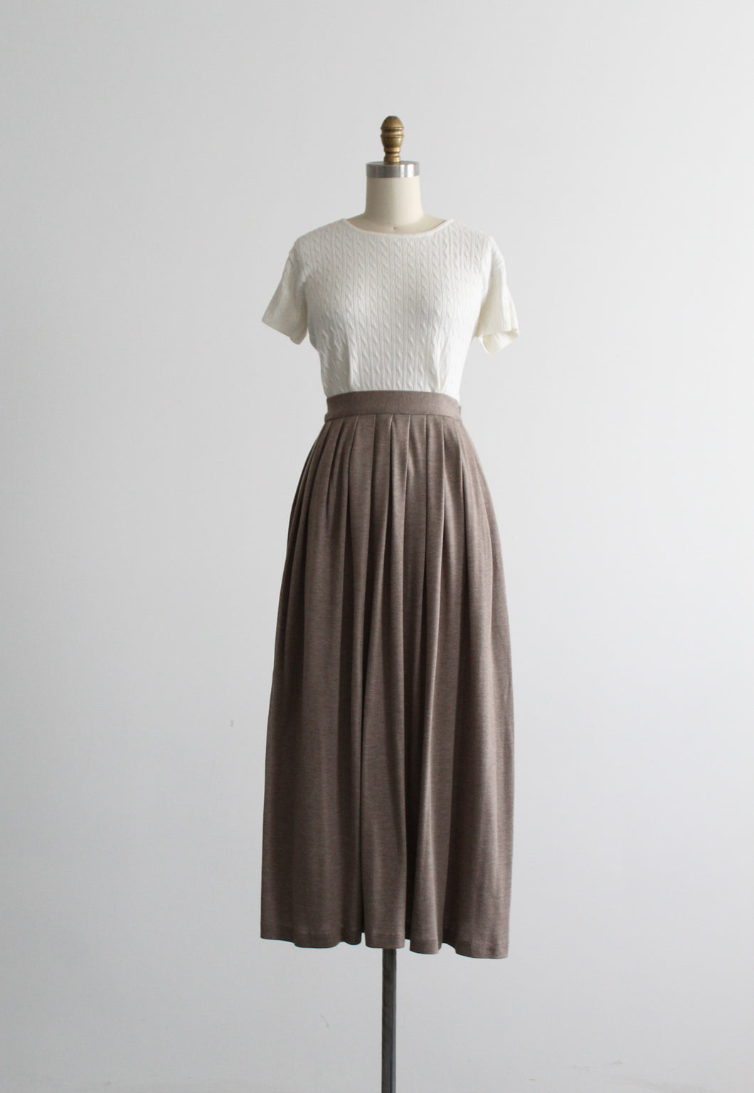 fawn midi skirt